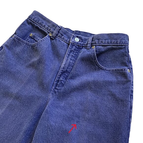 Lee Purple Denim Jeans High Rise Taper Leg Vintage 90s Waist 31 - Picture 3 of 8